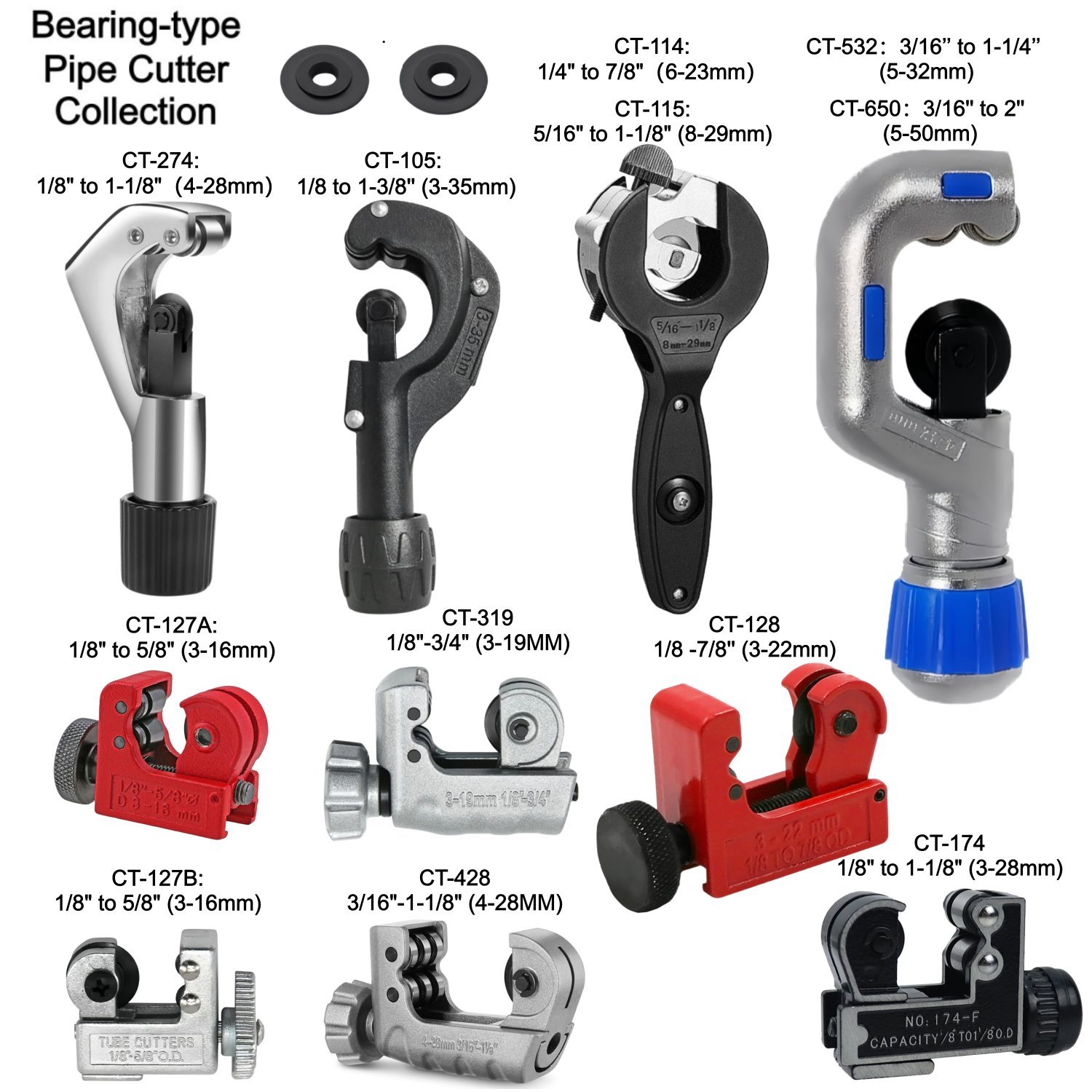 Pipe Cutter Ratchet - Rulmanlı Tip Boru Kesici Döner Manuel