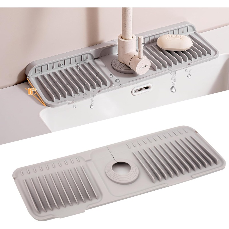 Silicone Tap Washer - Mutfak Silikon Musluk Sıçrama Önleyici Mat