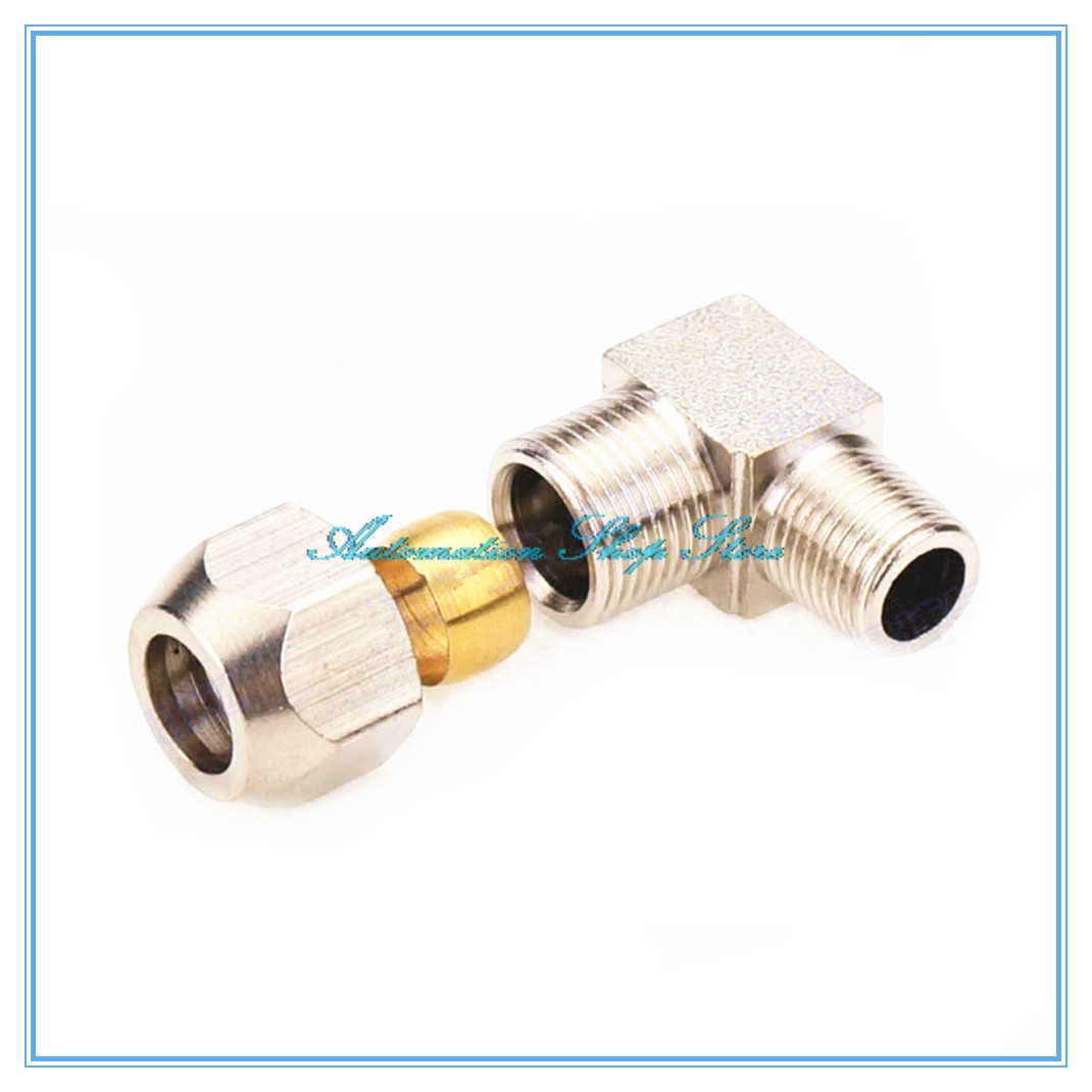 Compression Fitting Brass - Pnömatik bağlantı parçaları Erkek Konu Dirsek